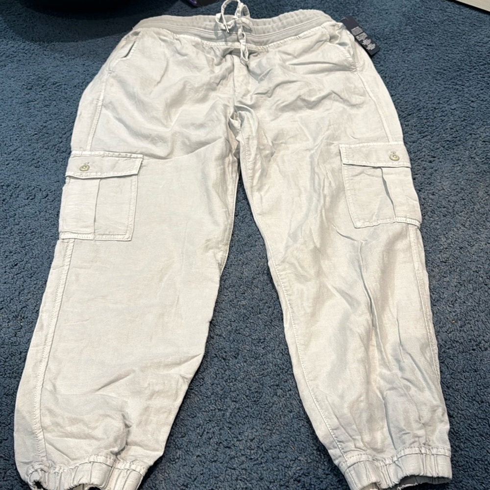 NEW GAP Pants Size Large Color Grey/Light Blue